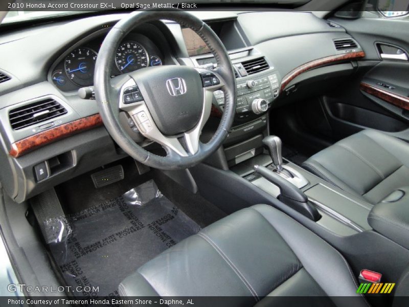 Opal Sage Metallic / Black 2010 Honda Accord Crosstour EX-L