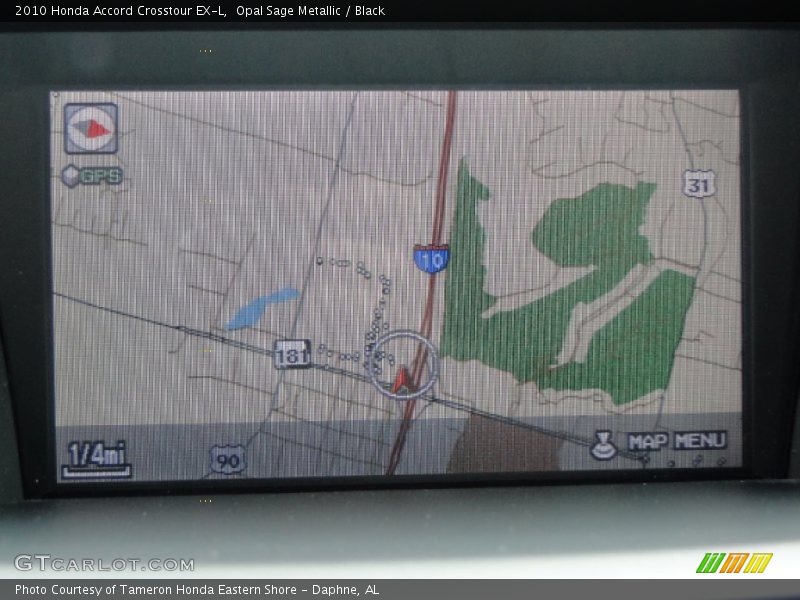 Opal Sage Metallic / Black 2010 Honda Accord Crosstour EX-L