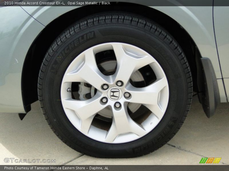 Opal Sage Metallic / Black 2010 Honda Accord Crosstour EX-L