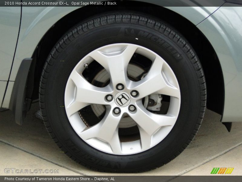 Opal Sage Metallic / Black 2010 Honda Accord Crosstour EX-L