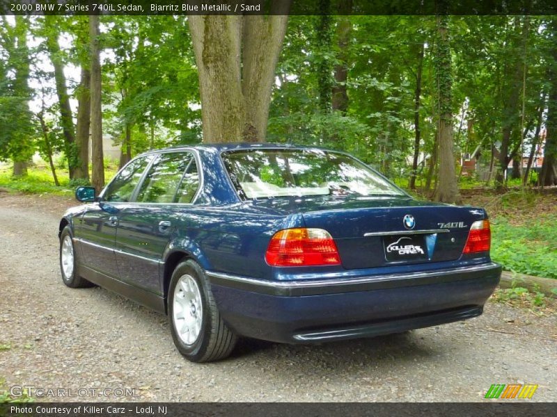 Biarritz Blue Metallic / Sand 2000 BMW 7 Series 740iL Sedan