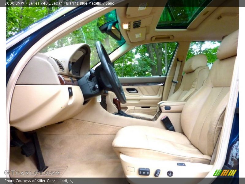 Biarritz Blue Metallic / Sand 2000 BMW 7 Series 740iL Sedan