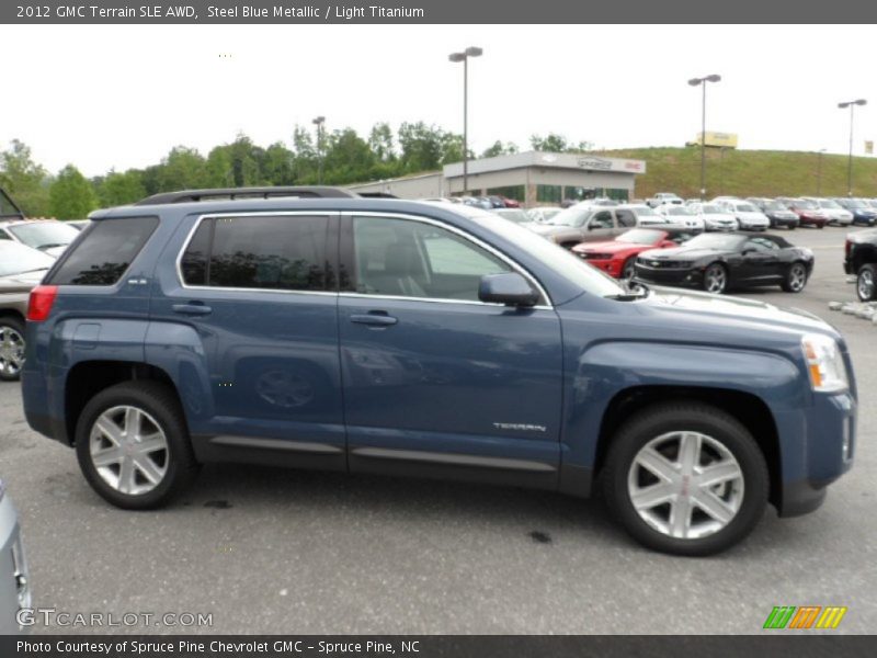 Steel Blue Metallic / Light Titanium 2012 GMC Terrain SLE AWD