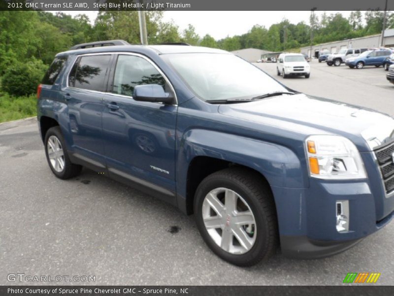 Steel Blue Metallic / Light Titanium 2012 GMC Terrain SLE AWD