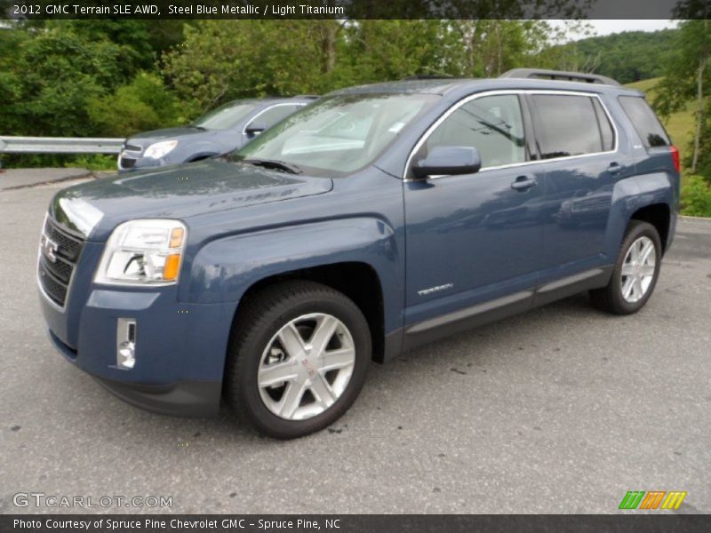 Steel Blue Metallic / Light Titanium 2012 GMC Terrain SLE AWD