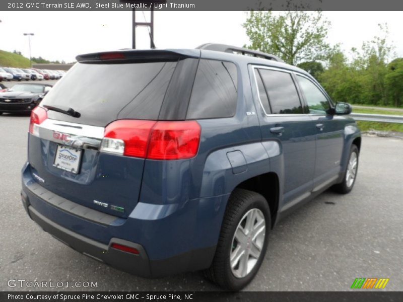 Steel Blue Metallic / Light Titanium 2012 GMC Terrain SLE AWD