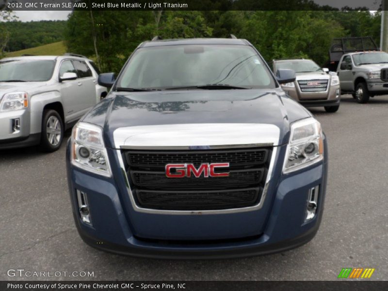 Steel Blue Metallic / Light Titanium 2012 GMC Terrain SLE AWD