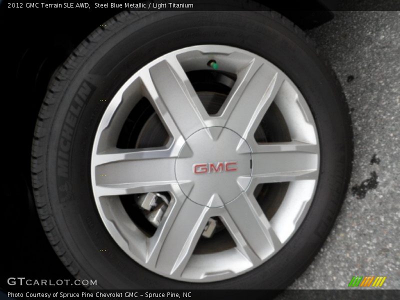 Steel Blue Metallic / Light Titanium 2012 GMC Terrain SLE AWD