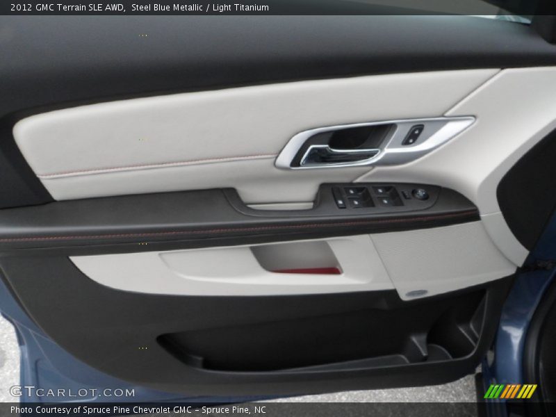 Steel Blue Metallic / Light Titanium 2012 GMC Terrain SLE AWD