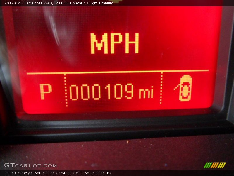 Steel Blue Metallic / Light Titanium 2012 GMC Terrain SLE AWD