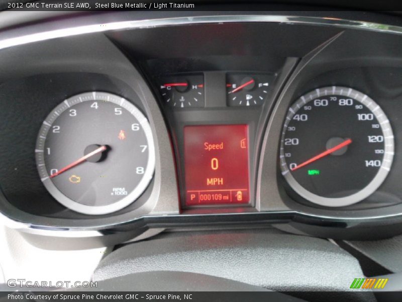 Steel Blue Metallic / Light Titanium 2012 GMC Terrain SLE AWD