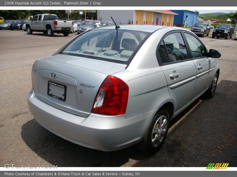 Platinum Silver / Gray 2008 Hyundai Accent GLS Sedan