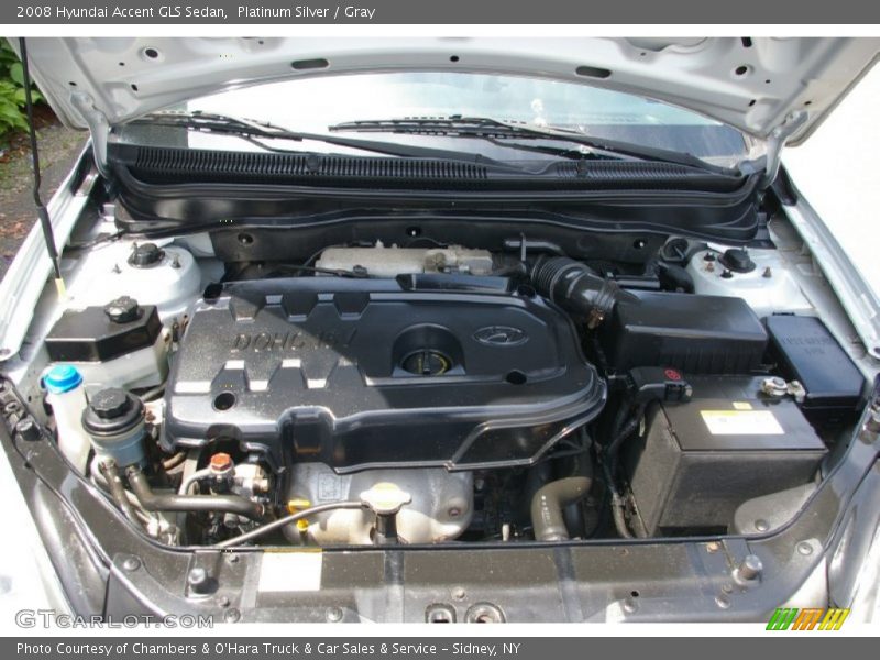 Platinum Silver / Gray 2008 Hyundai Accent GLS Sedan