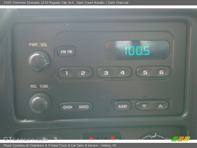 Dark Green Metallic / Dark Charcoal 2005 Chevrolet Silverado 1500 Regular Cab 4x4