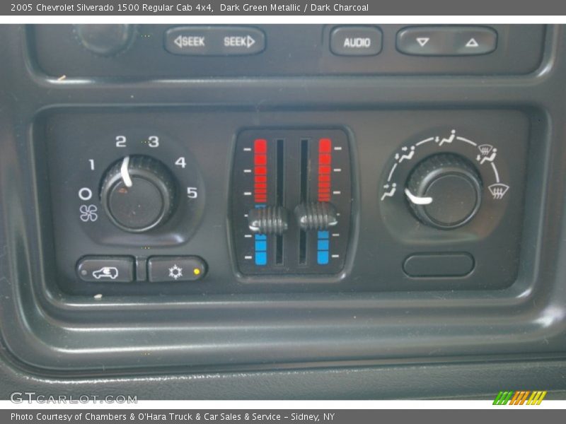 Dark Green Metallic / Dark Charcoal 2005 Chevrolet Silverado 1500 Regular Cab 4x4