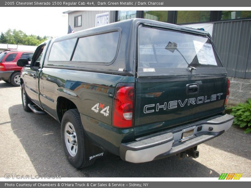 Dark Green Metallic / Dark Charcoal 2005 Chevrolet Silverado 1500 Regular Cab 4x4