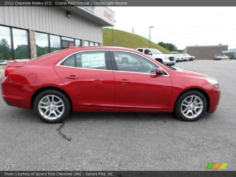 Crystal Red Tintcoat / Cocoa/Light Neutral 2013 Chevrolet Malibu ECO