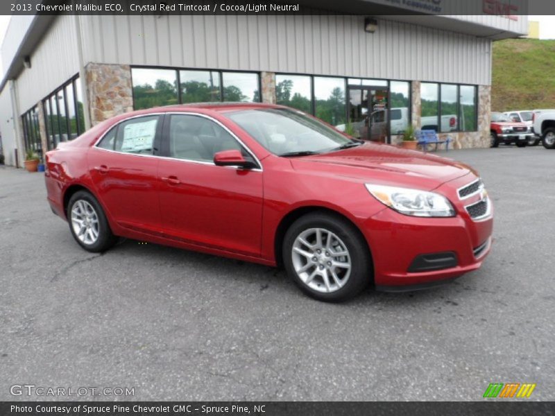 Crystal Red Tintcoat / Cocoa/Light Neutral 2013 Chevrolet Malibu ECO