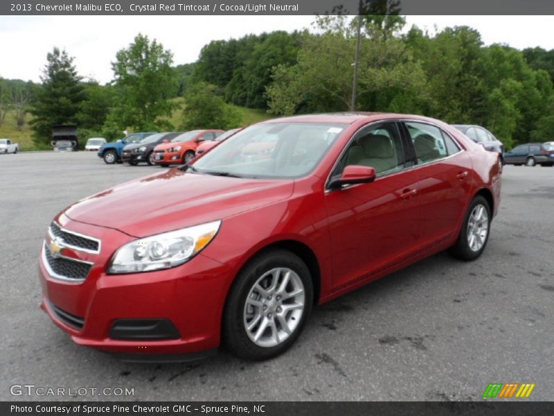 Crystal Red Tintcoat / Cocoa/Light Neutral 2013 Chevrolet Malibu ECO