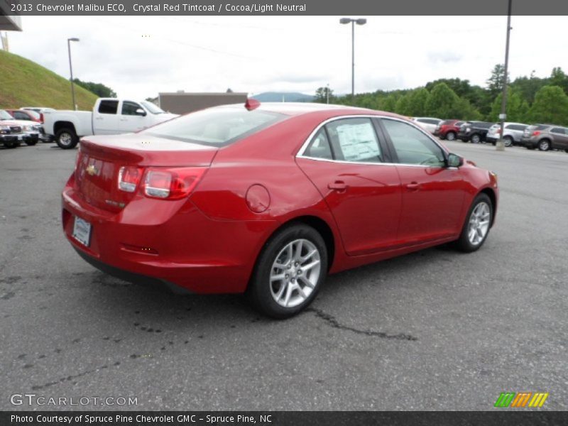 Crystal Red Tintcoat / Cocoa/Light Neutral 2013 Chevrolet Malibu ECO