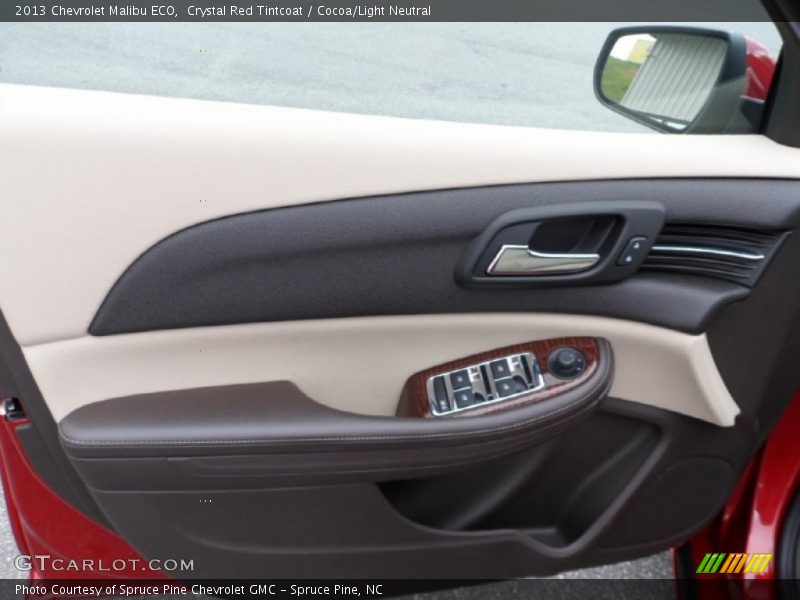 Crystal Red Tintcoat / Cocoa/Light Neutral 2013 Chevrolet Malibu ECO