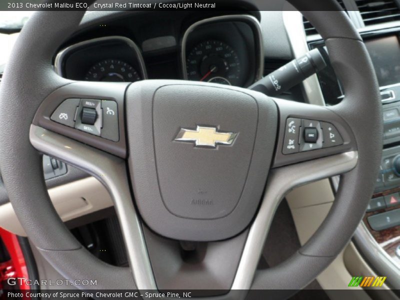 Crystal Red Tintcoat / Cocoa/Light Neutral 2013 Chevrolet Malibu ECO