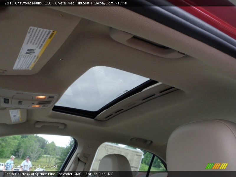 Crystal Red Tintcoat / Cocoa/Light Neutral 2013 Chevrolet Malibu ECO