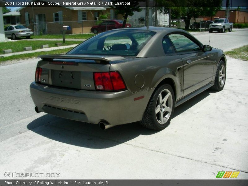Mineral Grey Metallic / Dark Charcoal 2001 Ford Mustang GT Coupe