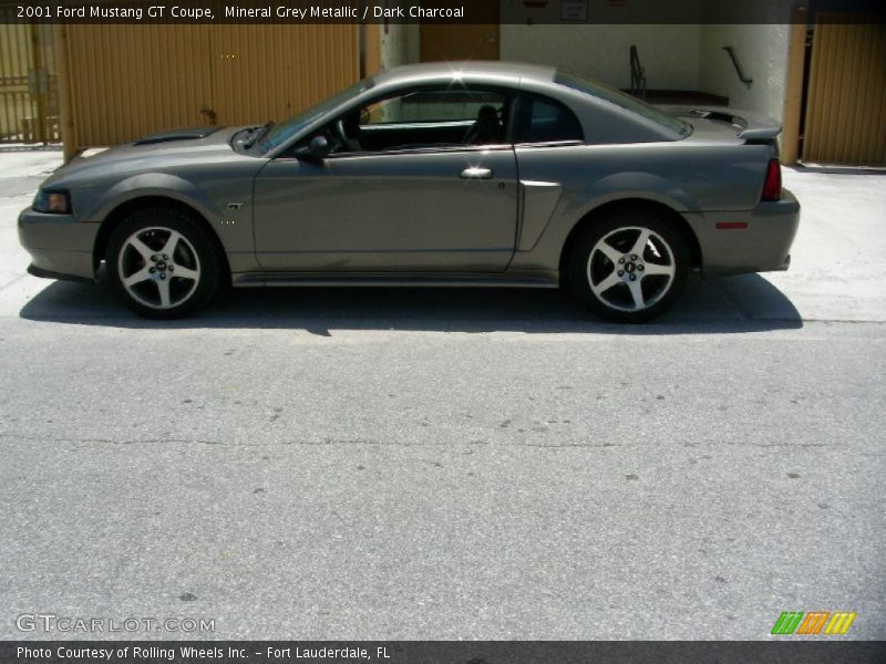 Mineral Grey Metallic / Dark Charcoal 2001 Ford Mustang GT Coupe