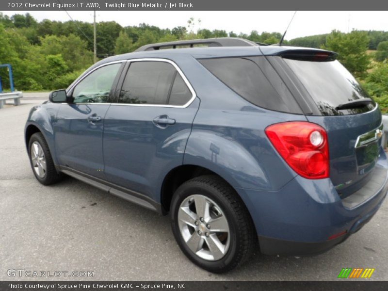 Twilight Blue Metallic / Jet Black 2012 Chevrolet Equinox LT AWD