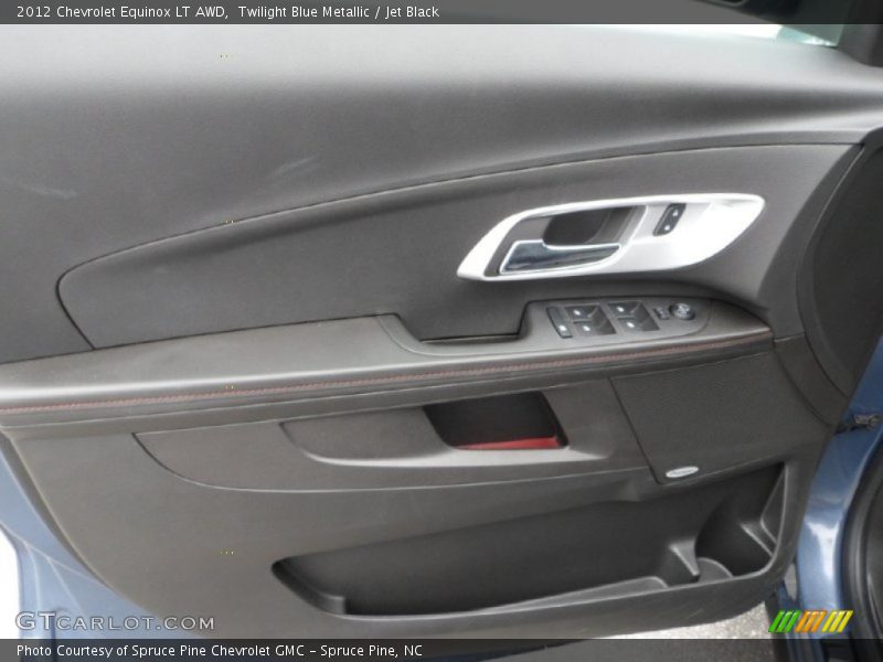 Twilight Blue Metallic / Jet Black 2012 Chevrolet Equinox LT AWD