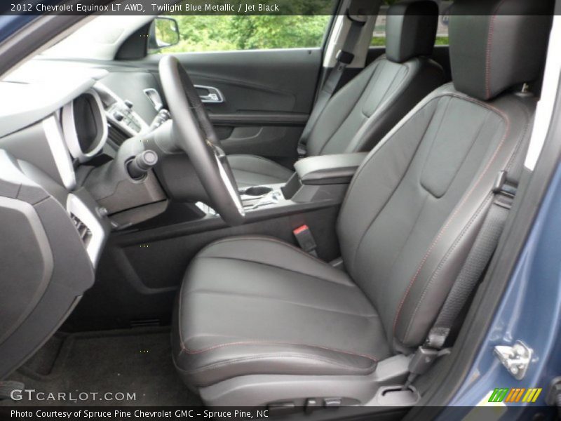 Twilight Blue Metallic / Jet Black 2012 Chevrolet Equinox LT AWD