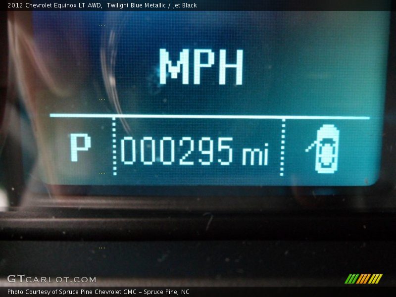 Twilight Blue Metallic / Jet Black 2012 Chevrolet Equinox LT AWD