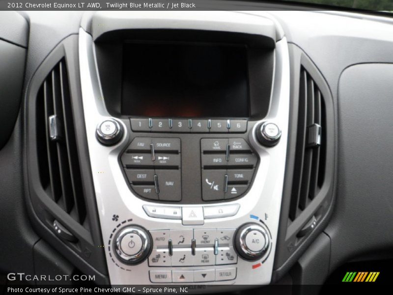Twilight Blue Metallic / Jet Black 2012 Chevrolet Equinox LT AWD