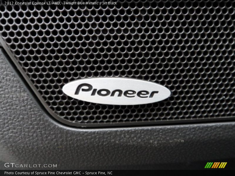 Twilight Blue Metallic / Jet Black 2012 Chevrolet Equinox LT AWD