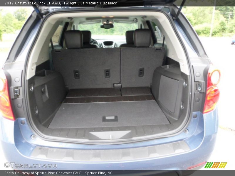 Twilight Blue Metallic / Jet Black 2012 Chevrolet Equinox LT AWD