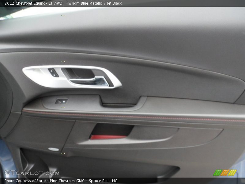 Twilight Blue Metallic / Jet Black 2012 Chevrolet Equinox LT AWD