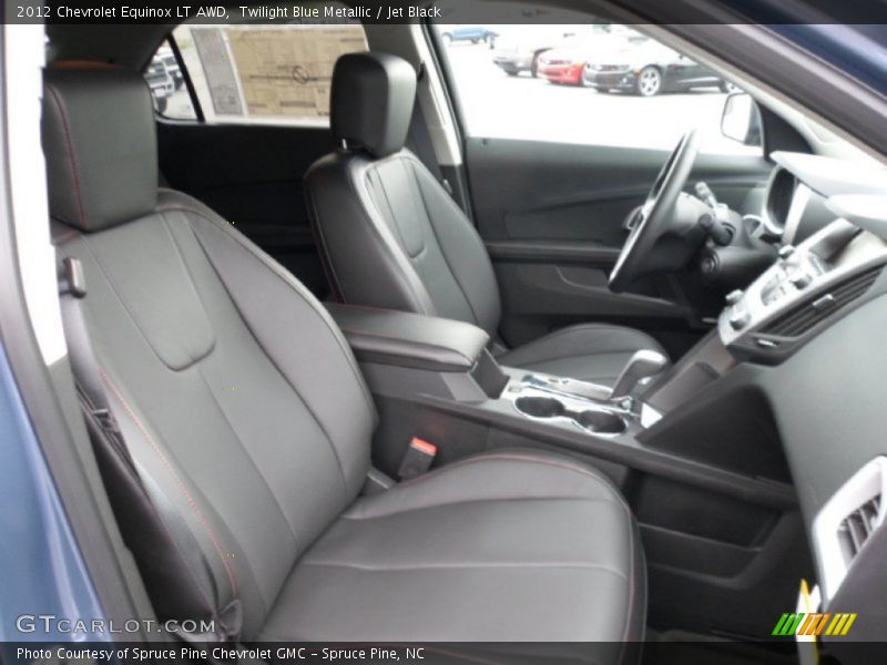 Twilight Blue Metallic / Jet Black 2012 Chevrolet Equinox LT AWD