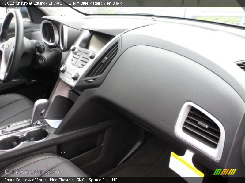 Twilight Blue Metallic / Jet Black 2012 Chevrolet Equinox LT AWD