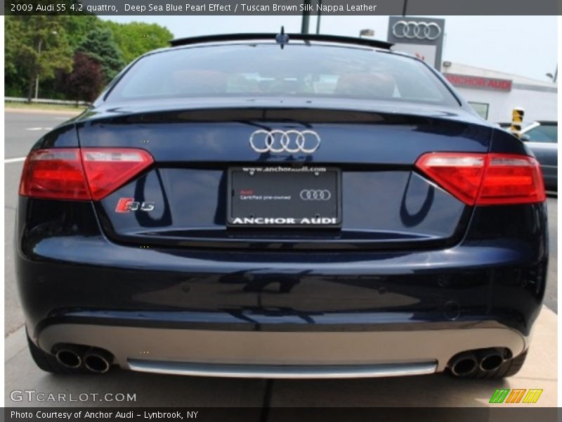 Deep Sea Blue Pearl Effect / Tuscan Brown Silk Nappa Leather 2009 Audi S5 4.2 quattro