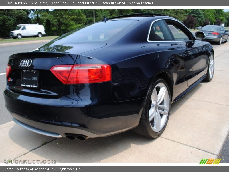 Deep Sea Blue Pearl Effect / Tuscan Brown Silk Nappa Leather 2009 Audi S5 4.2 quattro
