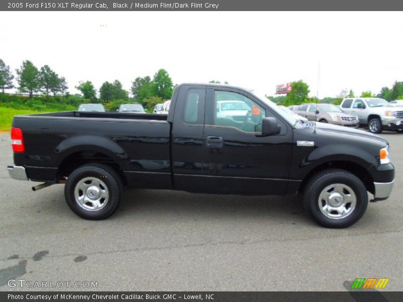Black / Medium Flint/Dark Flint Grey 2005 Ford F150 XLT Regular Cab