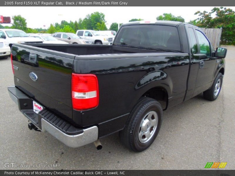 Black / Medium Flint/Dark Flint Grey 2005 Ford F150 XLT Regular Cab
