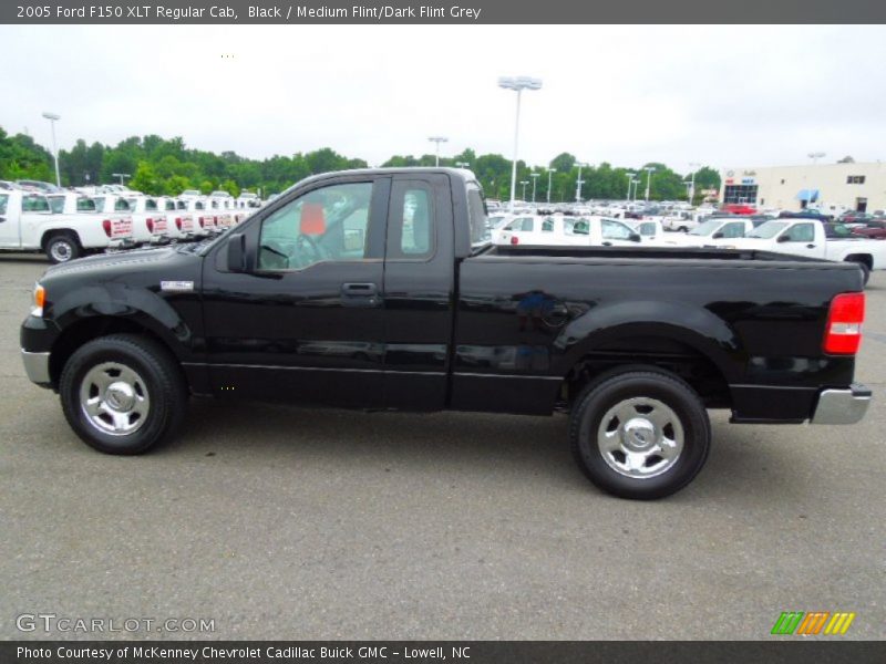 Black / Medium Flint/Dark Flint Grey 2005 Ford F150 XLT Regular Cab