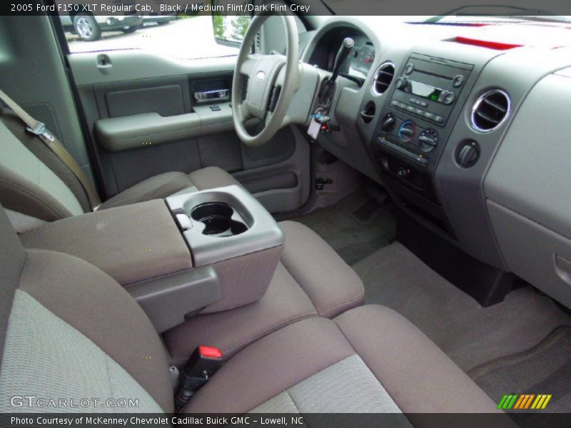 Black / Medium Flint/Dark Flint Grey 2005 Ford F150 XLT Regular Cab