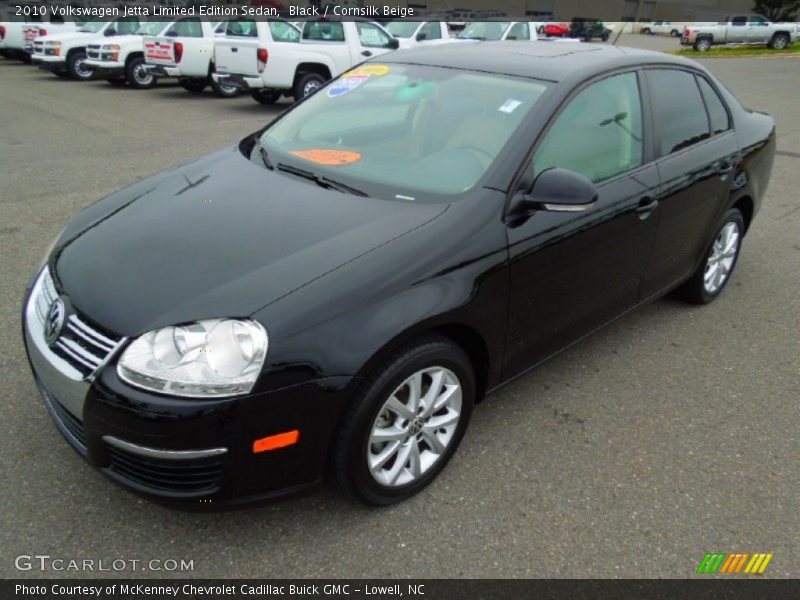 Black / Cornsilk Beige 2010 Volkswagen Jetta Limited Edition Sedan