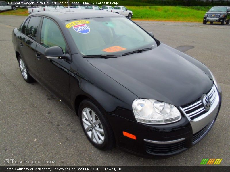 Black / Cornsilk Beige 2010 Volkswagen Jetta Limited Edition Sedan
