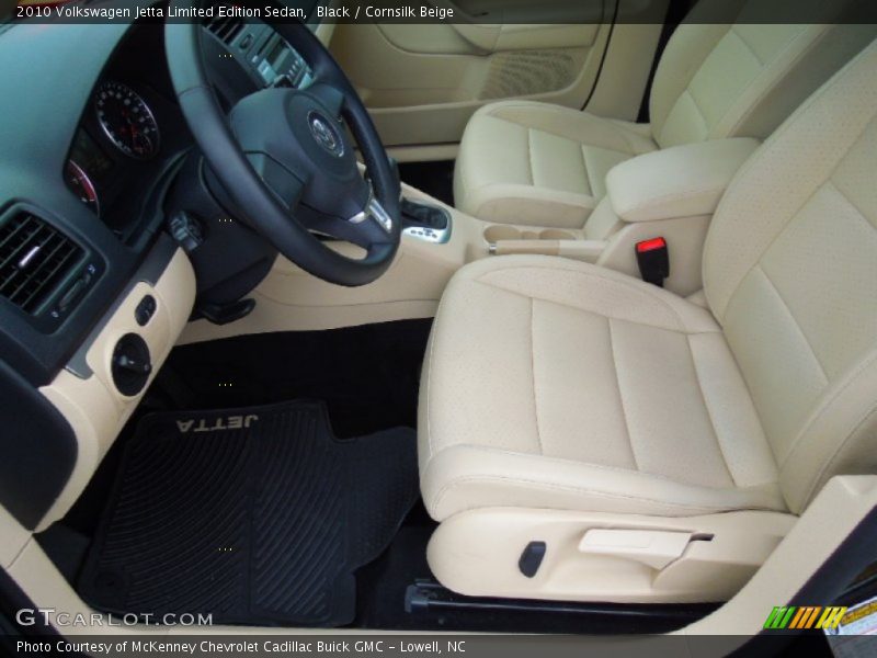 Black / Cornsilk Beige 2010 Volkswagen Jetta Limited Edition Sedan