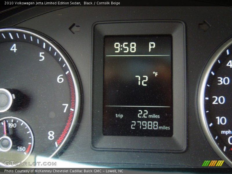 Black / Cornsilk Beige 2010 Volkswagen Jetta Limited Edition Sedan