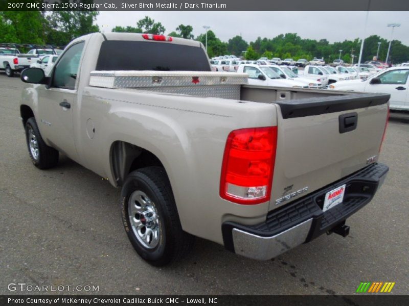 Silver Birch Metallic / Dark Titanium 2007 GMC Sierra 1500 Regular Cab
